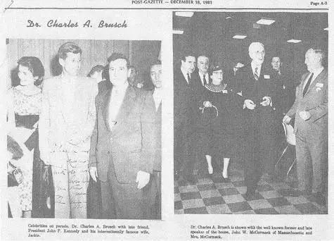 Dr. Charles A. Brusch met John F. Kennedy en andere beroemdheden